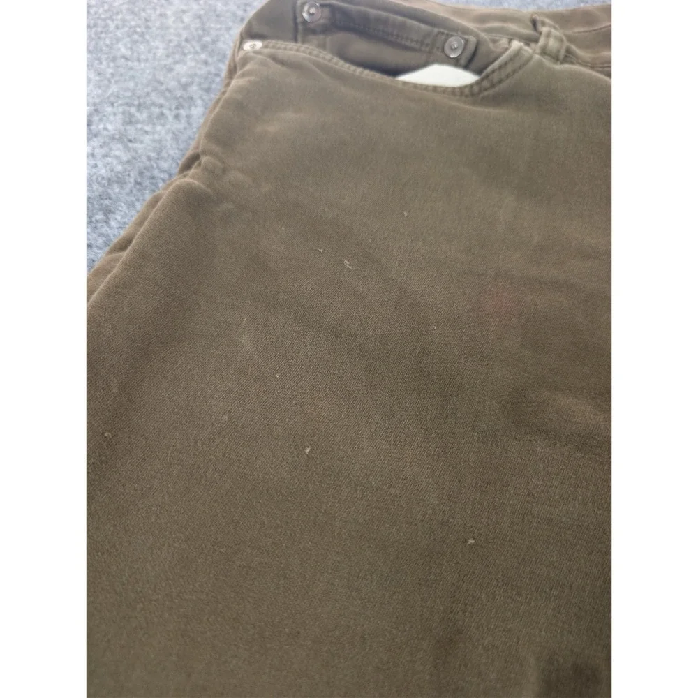 Banana Republic Traveler Cotton Brown Olive Pants Trousers Mens 36x32 Slim Chino
